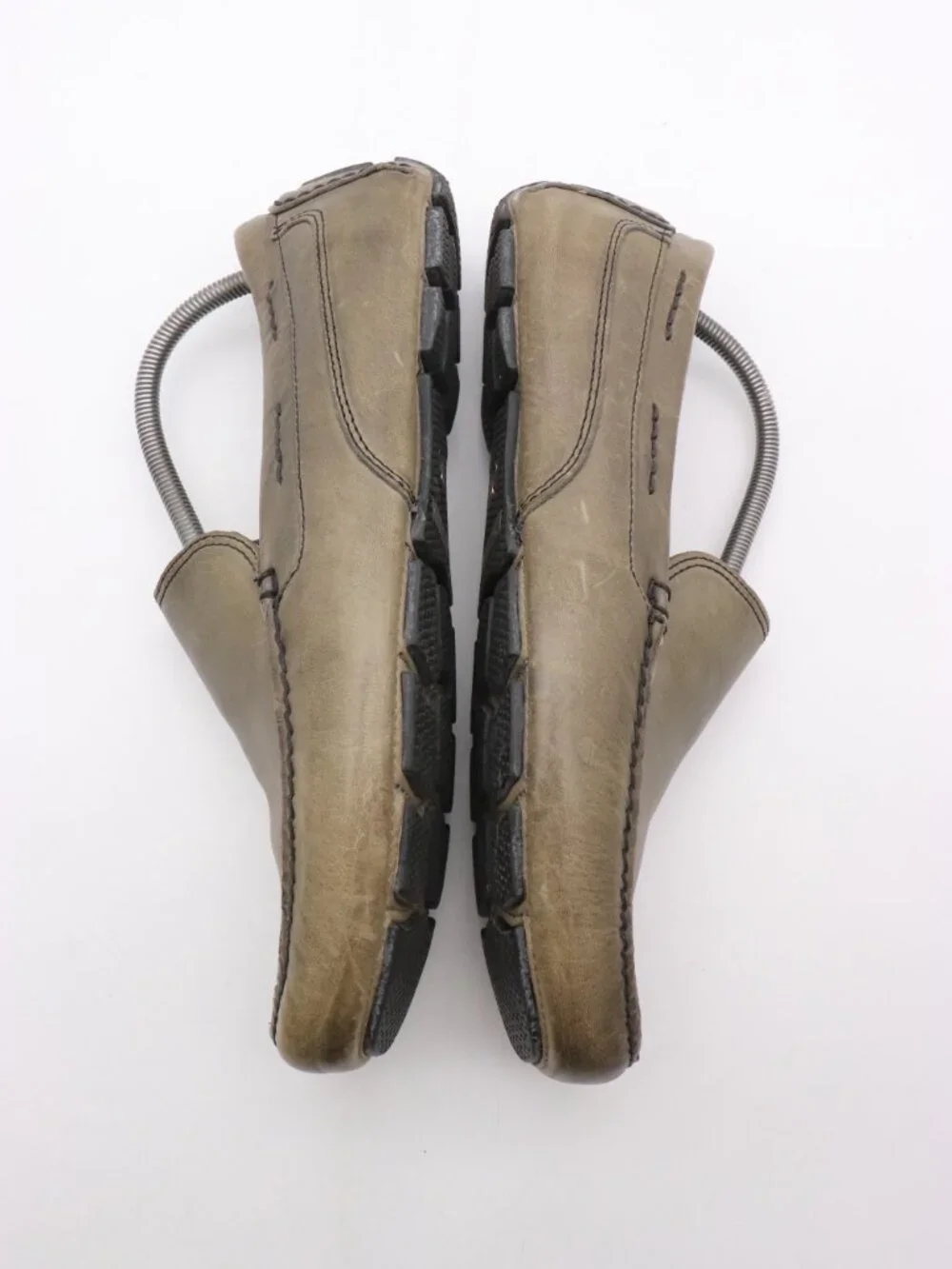 Sperry Gold Cup Penny Loafers Shoes Men's 10.5 Olive Green Leather Slip On